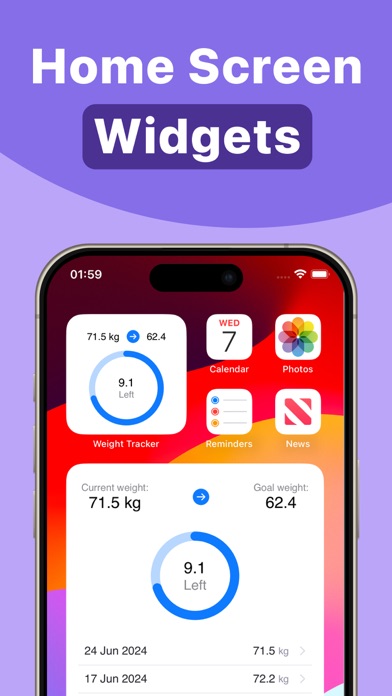 Weight Tracker & BMI - WTrack screenshot 5