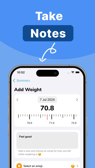 Weight Tracker & BMI - WTrack screenshot 6