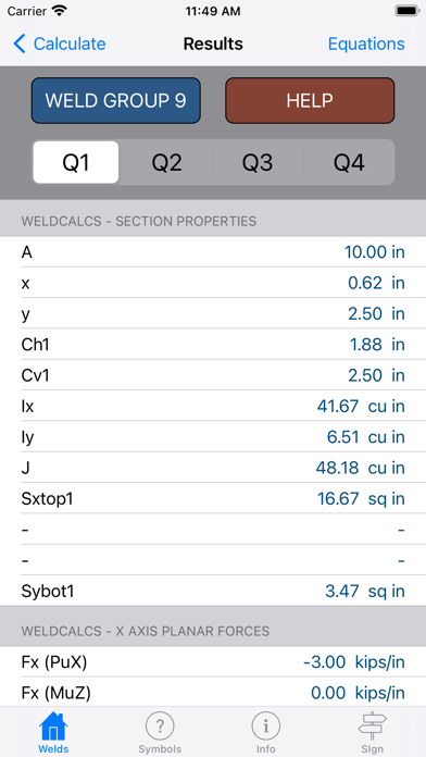 WeldCalcs screenshot 3