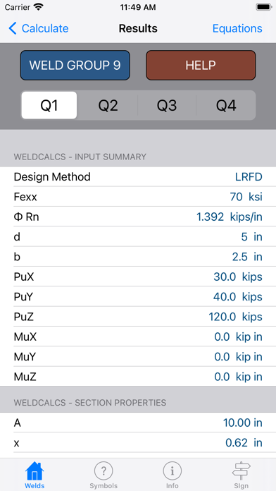 WeldCalcs screenshot 4