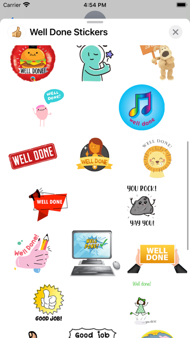 Well Done Stickers screenshot 5