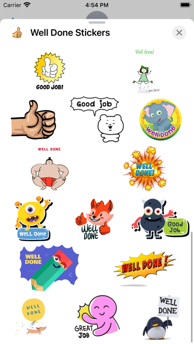 Well Done Stickers screenshot 4