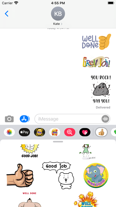 Well Done Stickers screenshot 1