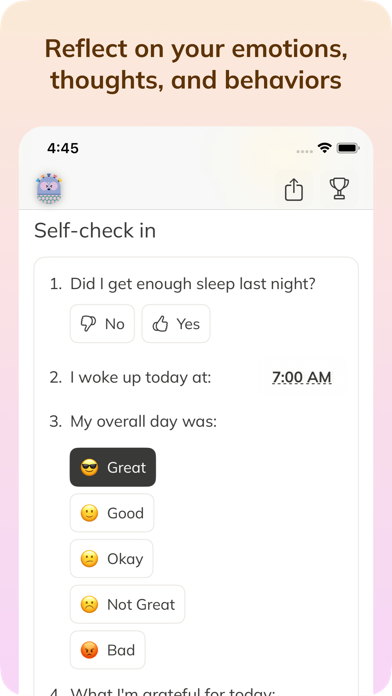 Wellbeing: Mental Health App screenshot 1
