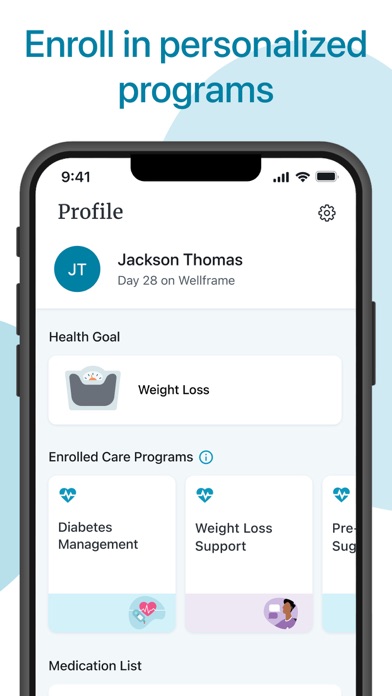 Wellframe screenshot 2