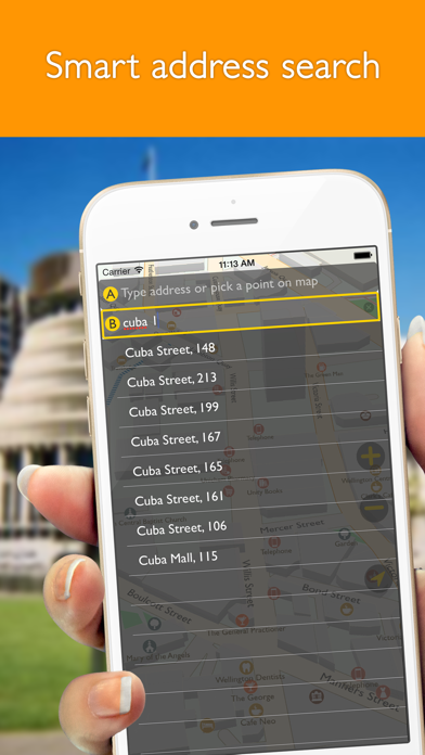 Wellington offline map with public transport route planner for my journey screenshot 1