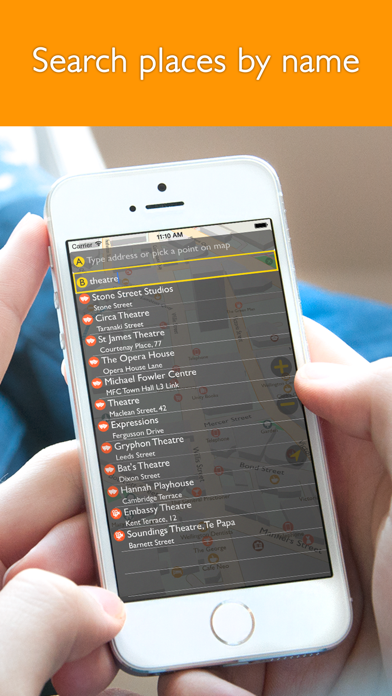 Wellington offline map with public transport route planner for my journey screenshot 2