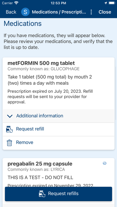 WellSpan screenshot 2