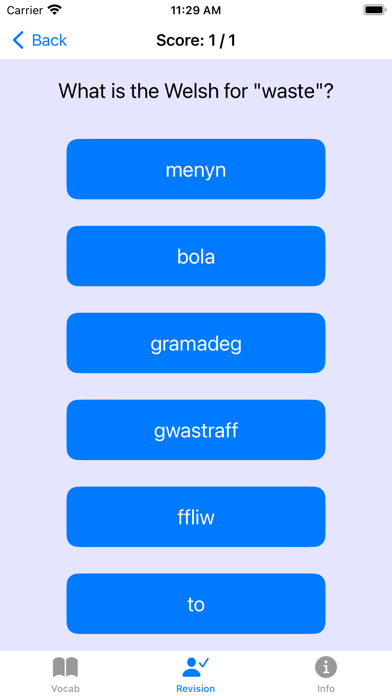 Welsh Vocab screenshot 3