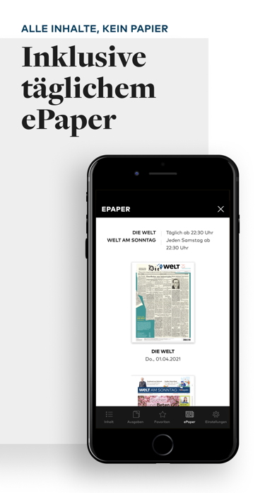 WELT Edition: Digitale Zeitung screenshot 1