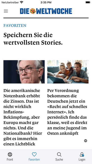 Weltwoche Deutschland screenshot 2