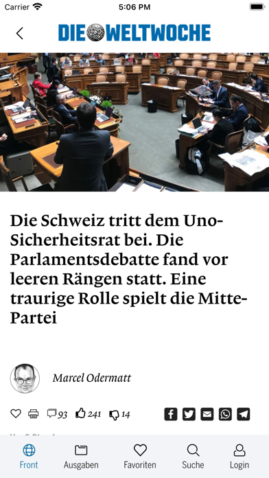 Weltwoche Schweiz screenshot 3