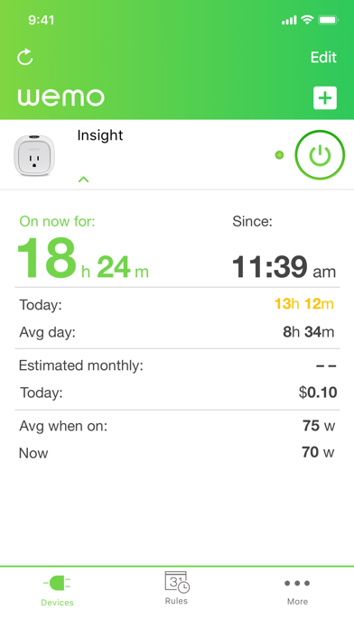 Wemo screenshot 3