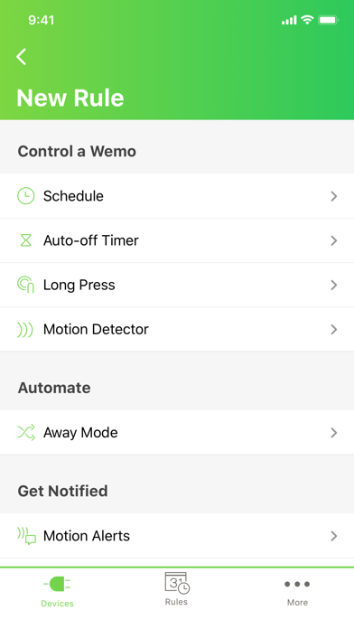 Wemo screenshot 2
