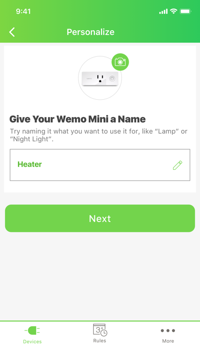 Wemo screenshot 1