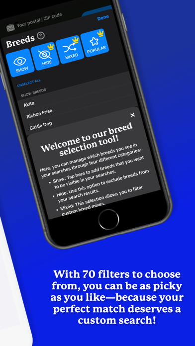 WeRescue: Adopt a Pet Search screenshot 1