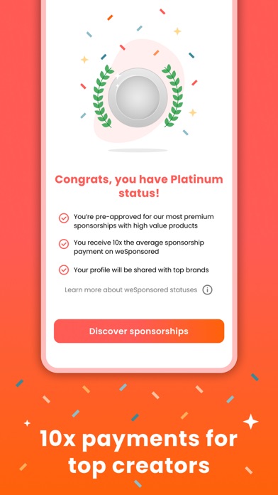 weSponsored Influencer App screenshot 4