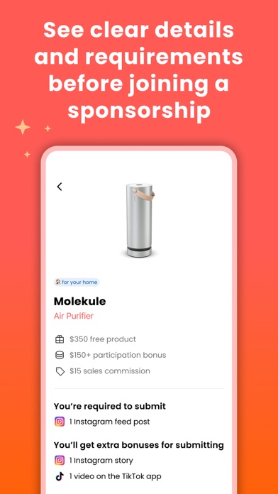 weSponsored Influencer App screenshot 3