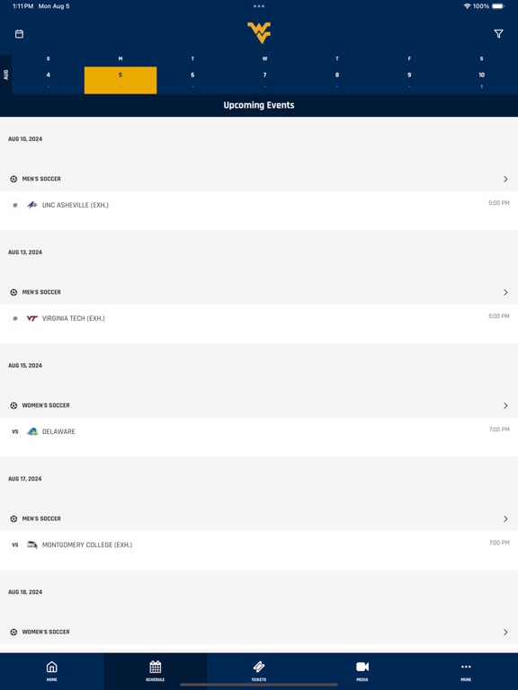 West Virginia Mountaineers screenshot 2