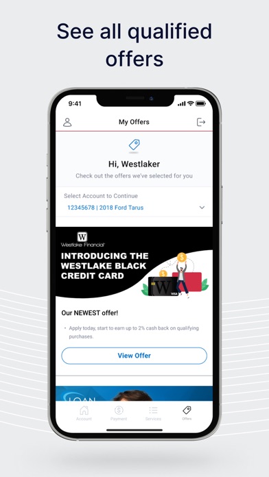Westlake MyAccount screenshot 2