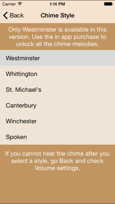 Westminster Chimes Lite screenshot 3