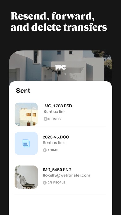 WeTransfer: Transfer Files screenshot 2