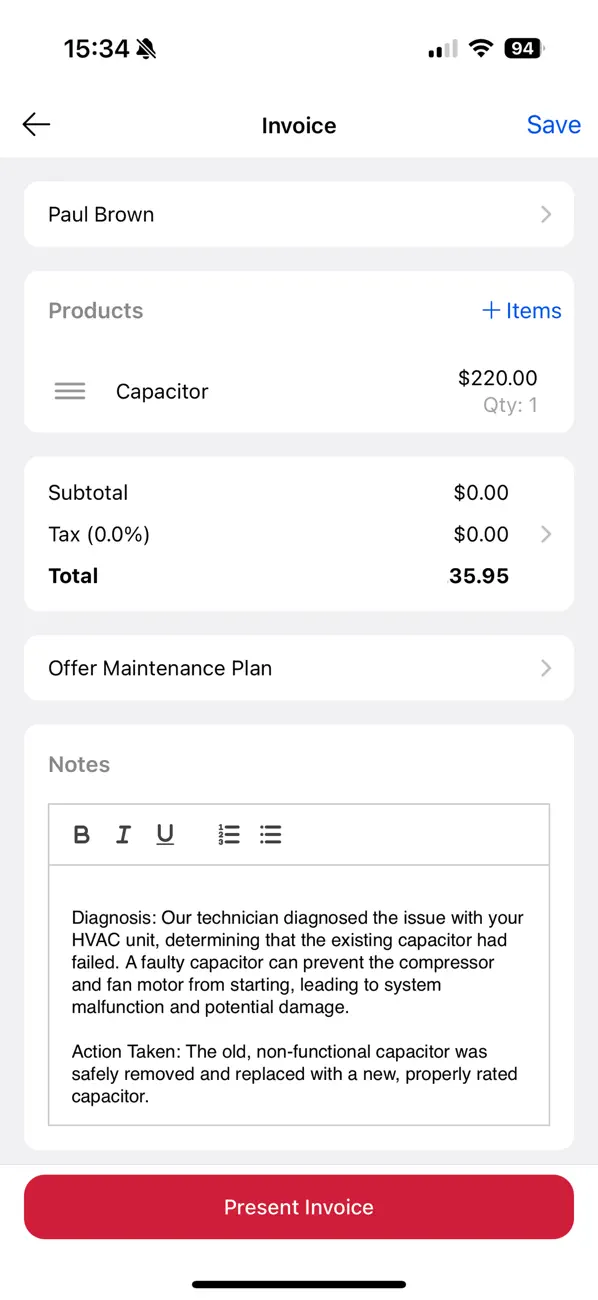 WEX Field Service Management screenshot 2