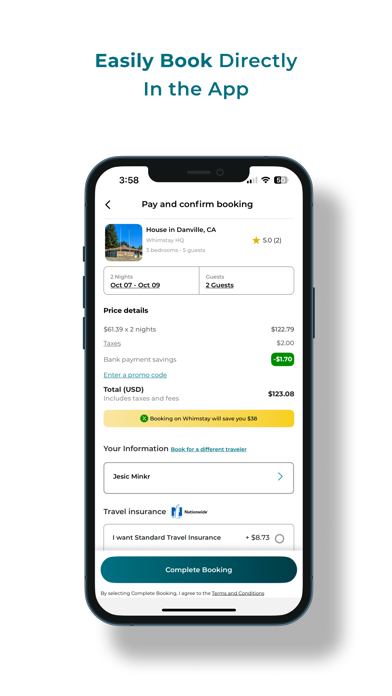 Whimstay – Vacation Rentals screenshot 2
