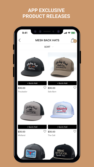 Whiskey Bent Hat Co. screenshot 2