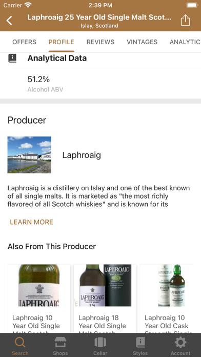 WhiskeySearcher screenshot 2