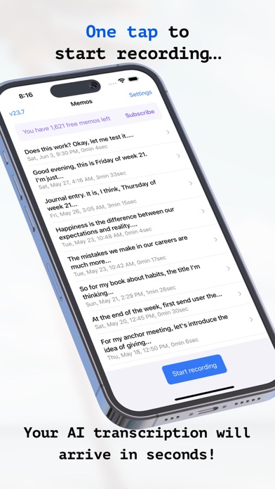 Whisper Memos - Speech to text screenshot 3