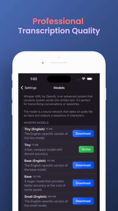 WhisperBoard: Voice to Text screenshot 1