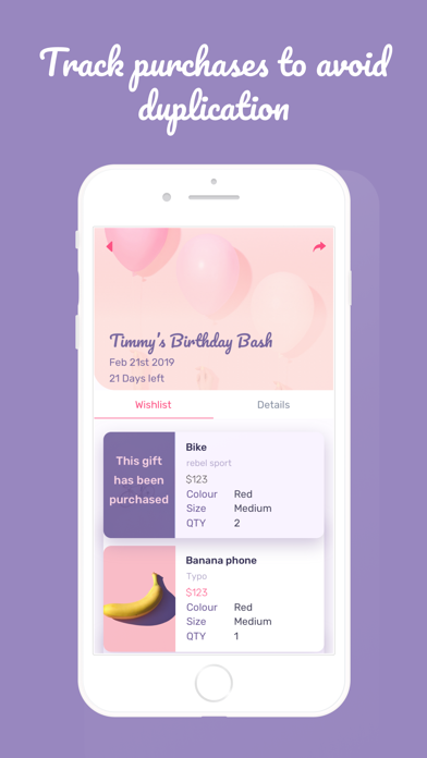 White Bow Gift Registry screenshot 1