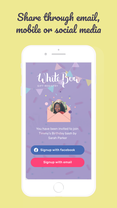White Bow Gift Registry screenshot 4
