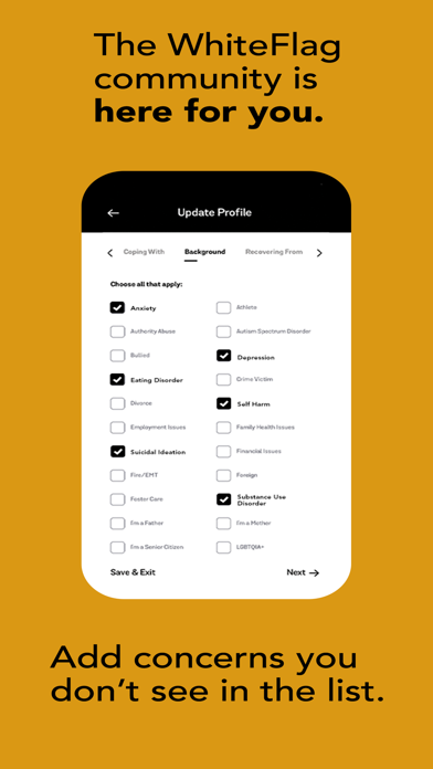 WhiteFlag: Mental Health Help screenshot 2