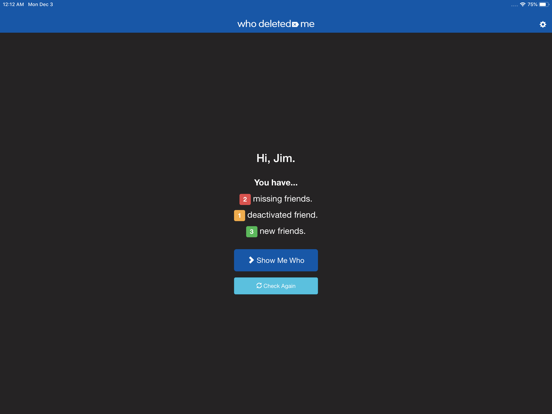 Who Deleted Me Friend Tracker screenshot 3