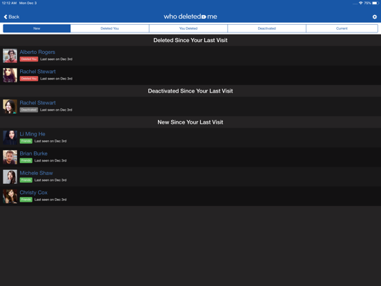 Who Deleted Me Friend Tracker screenshot 2