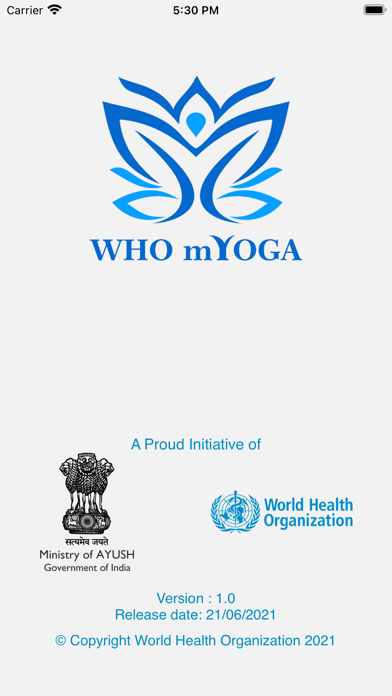 WHO mYoga App screenshot 5