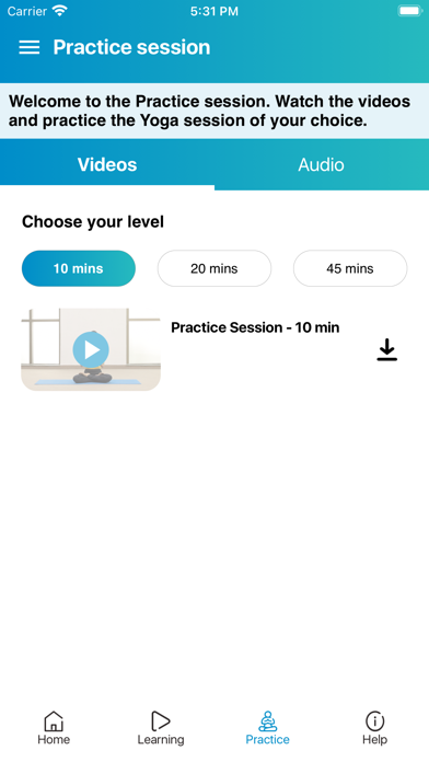 WHO mYoga App screenshot 2