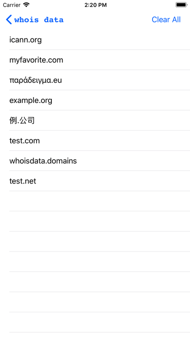 Whois Data screenshot 2
