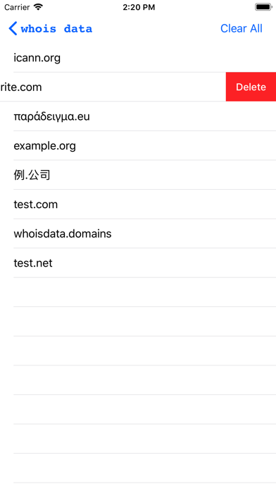 Whois Data screenshot 1