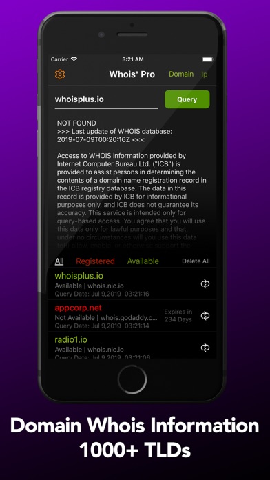 Whois+ Domain & IP Search screenshot 1