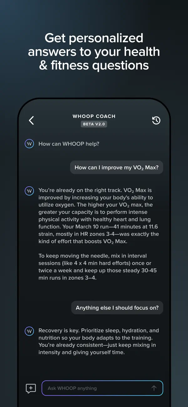 WHOOP screenshot 1