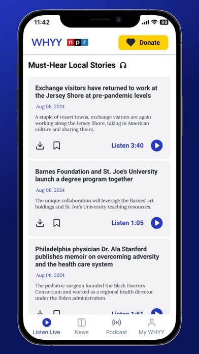 WHYY Listen: News & Podcasts screenshot 5
