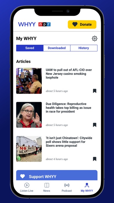 WHYY Listen: News & Podcasts screenshot 1