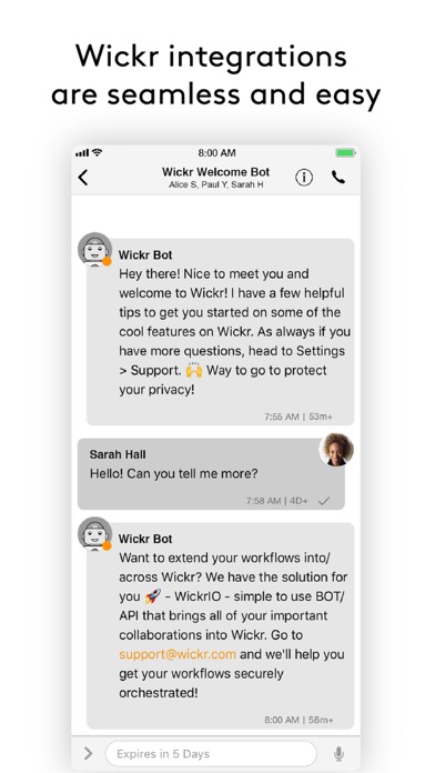 Wickr Enterprise screenshot 2