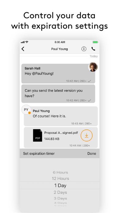 Wickr Enterprise screenshot 1
