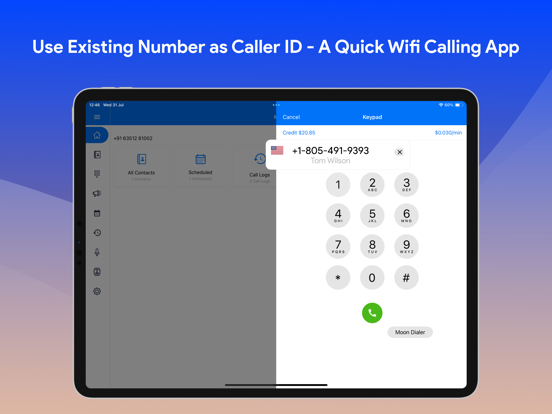 WiFi Calling App : Moon Dialer screenshot 7