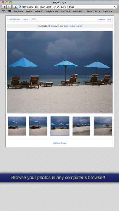 WiFi Photo Transfer screenshot 1