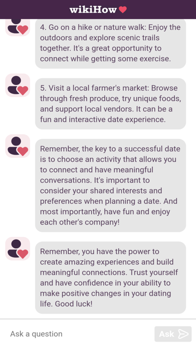 wikiHow Dating Coach screenshot 2